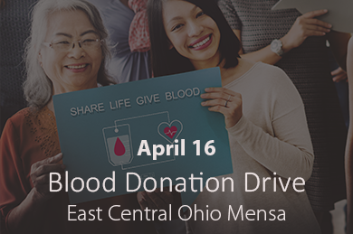 Blood Donation Drive - East Central Ohio Mensa